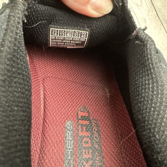 Skechers Rig‎ Mountain Top Black Suede Mens 14 Leather Walking Hiking Loafers - Picture 9 of 9